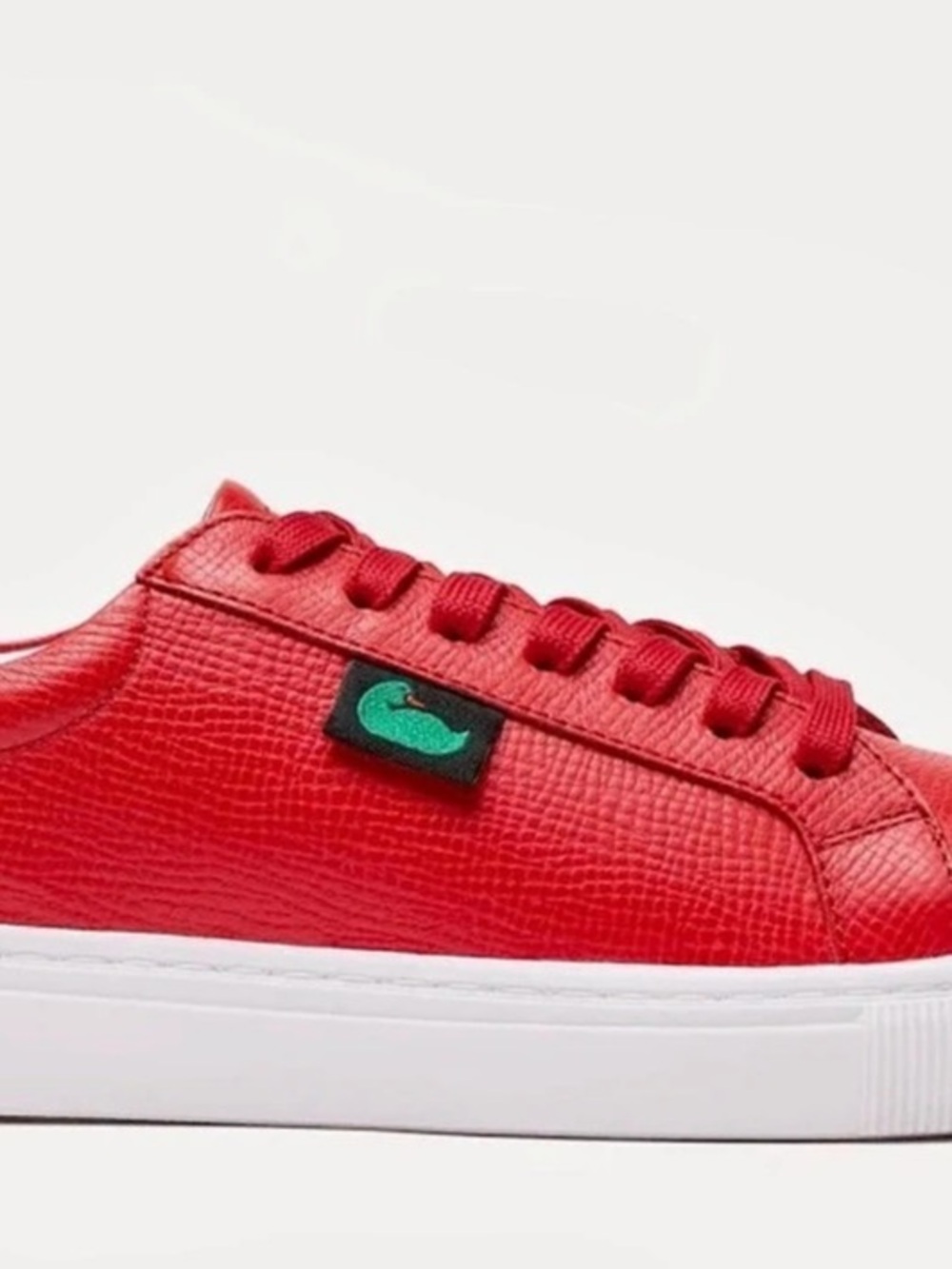 Dooney & Bourke Women's Classic Low Top Red Leather Sneakers Like New
